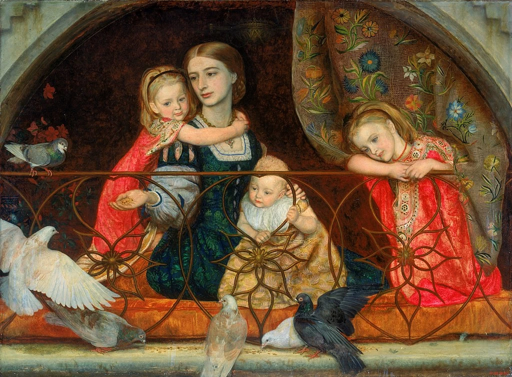 La signora Leathart e i suoi tre figli, 1863 - Laing Art Gallery, Newcastle, upon, Tyne